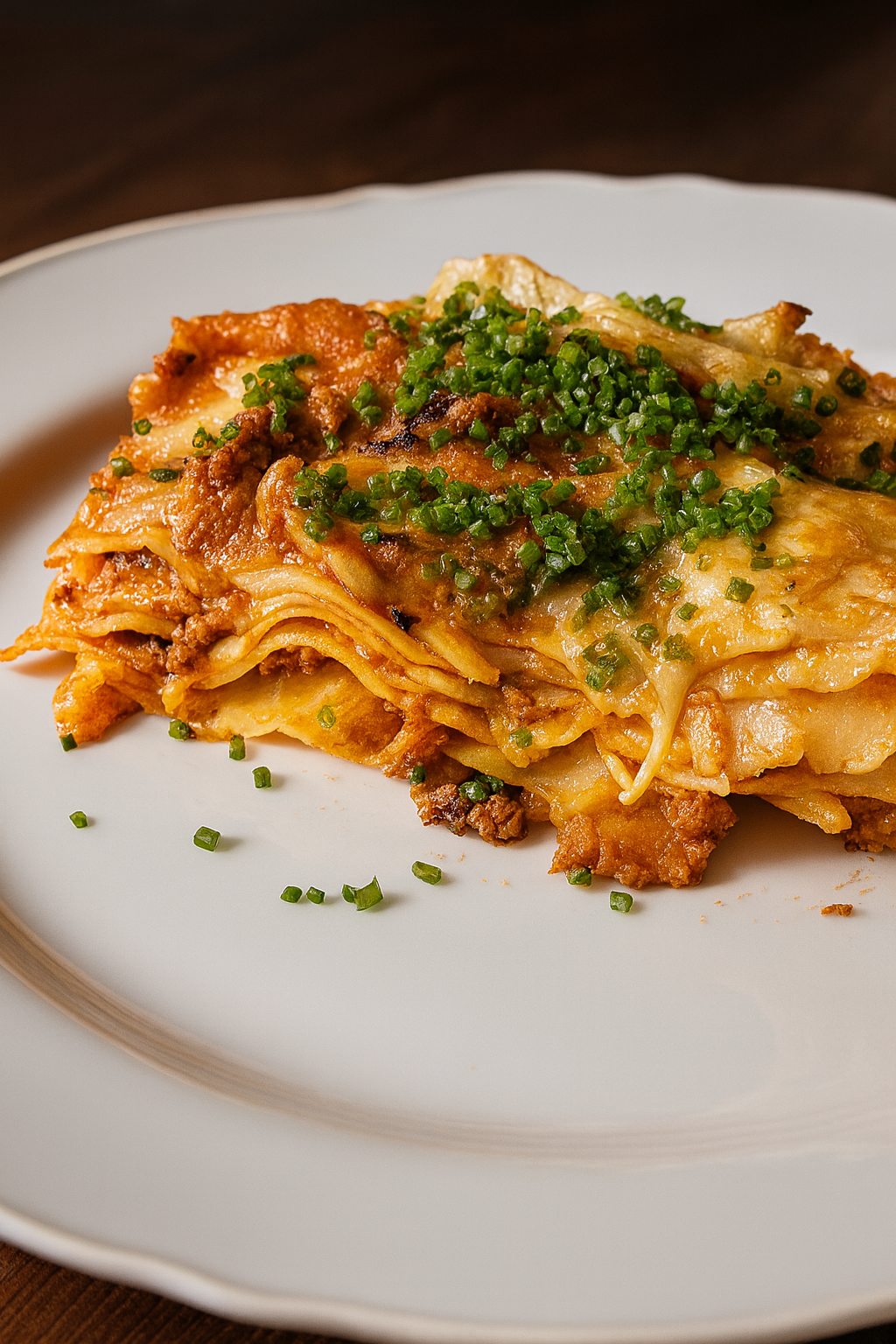 Lasagne with ground beef