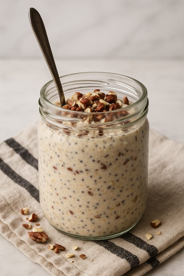 OVERNIGHT OATS WITH ORANGE BLOSSOM WATER