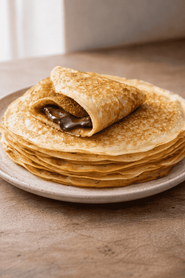 Classic homemade crepes